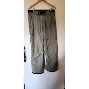 Bonfire Gold Series Snowboarding Pants Mens With‎ Belt L Grey Ski Breatheable